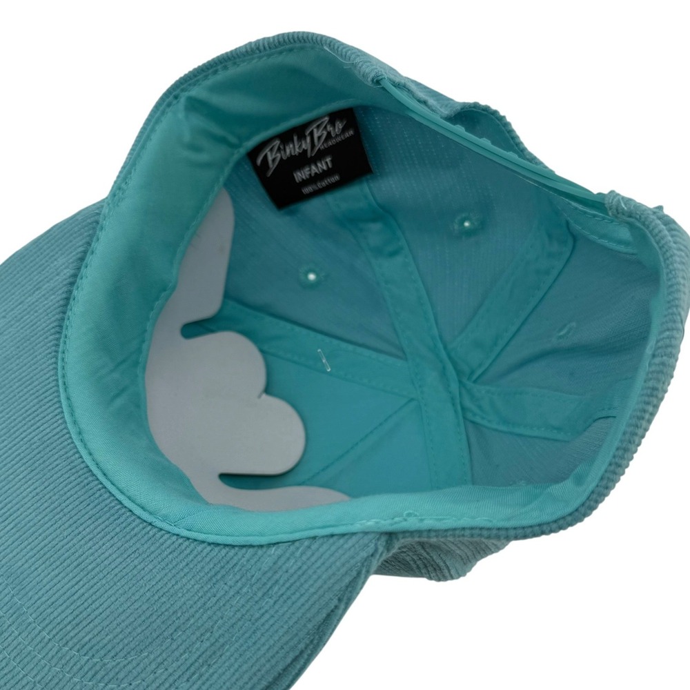 Binky Bro Infant Teal Corduroy Snapback Hat Legends Are Born Everyday Flat Brim - Picture 5 of 5